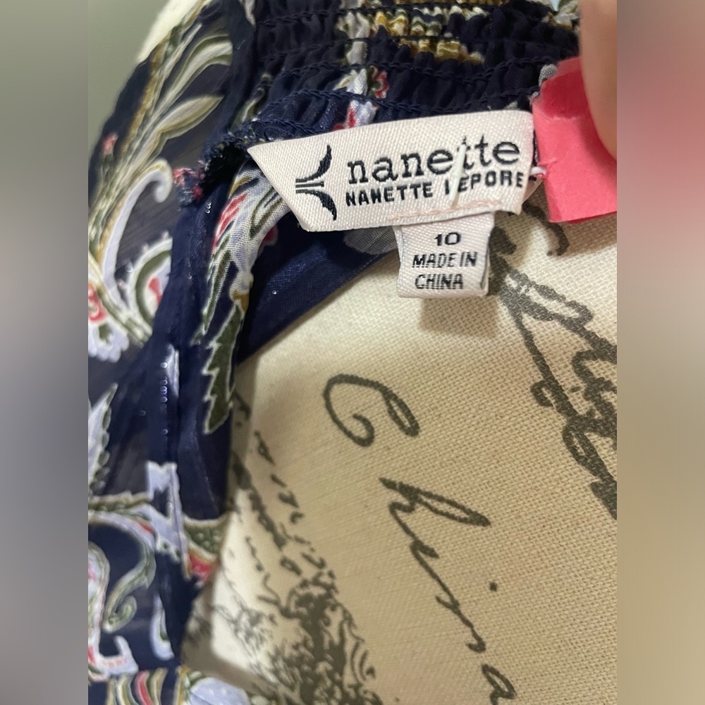 💎 Nannette Lepore sheer sleeveless dress SZ 10 - Picture 5 of 5